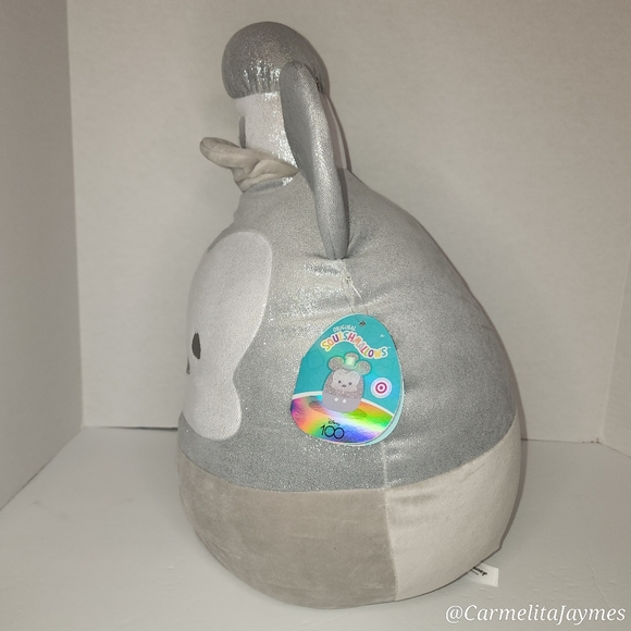 MICKEY MOUSE 🩶 100 yr Anniversary Silver Glitter Retail Exclusive Squishmallow - Picture 3 of 8